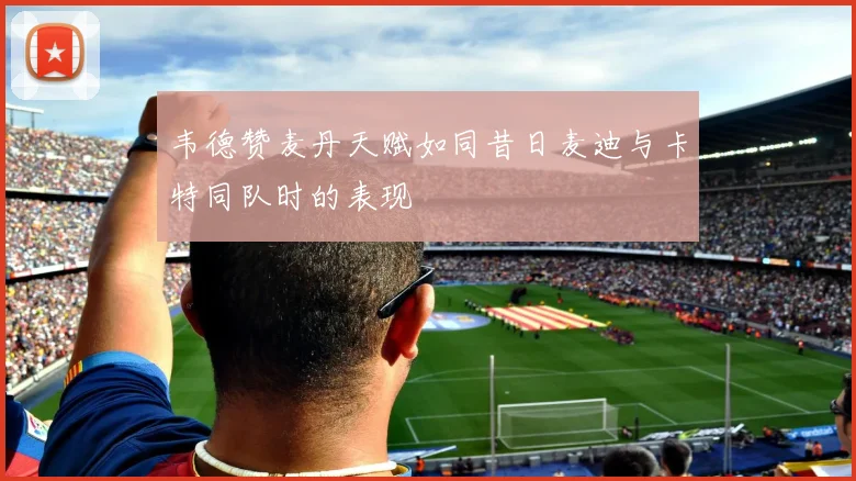 韦德赞麦丹天赋如同昔日麦迪与卡特同队时的表现
